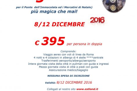 PRAGA MERCATINI DI NATALE 2016