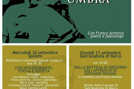 “Esercizi di paesologia umbra” con Franco Arminio 20/21 settembre