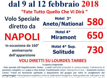 Lourdes da Napoli 9-12 febbraio