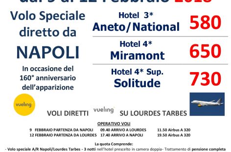 Lourdes da Napoli 9-12 febbraio