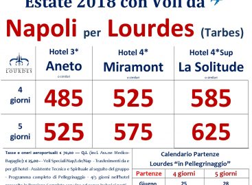 Lourdes con voli da Napoli