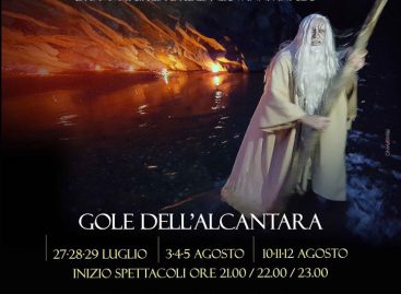 “Inferno di Dante” Alle Gole dell’Alcantara