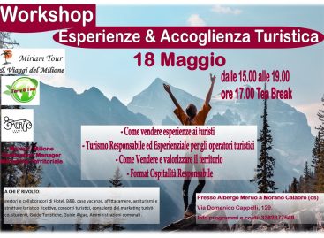 WORKSHOP ESPERIENZE & ACCOGLIENZA TURISTICA