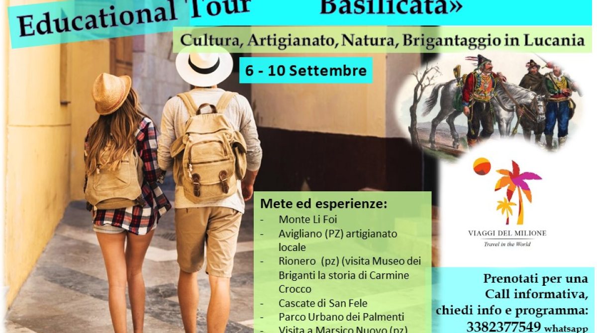 VIAGGIO ESPERIENZIALE IN BASILICATA – EDUCATIONAL TOUR